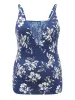 Silhouette Floral Print Lace Panel Cami Sleep Top sold by Bloomchic