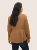 Solid Faux Suede Zipper Hanky Hem Jacket sold by Bloomchic