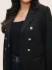 Suit Collar Double Breasted Pocket Blazer sold by Bloomchic