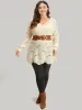 Hollow Out Asymmetrical Hem Pullover sold by Bloomchic