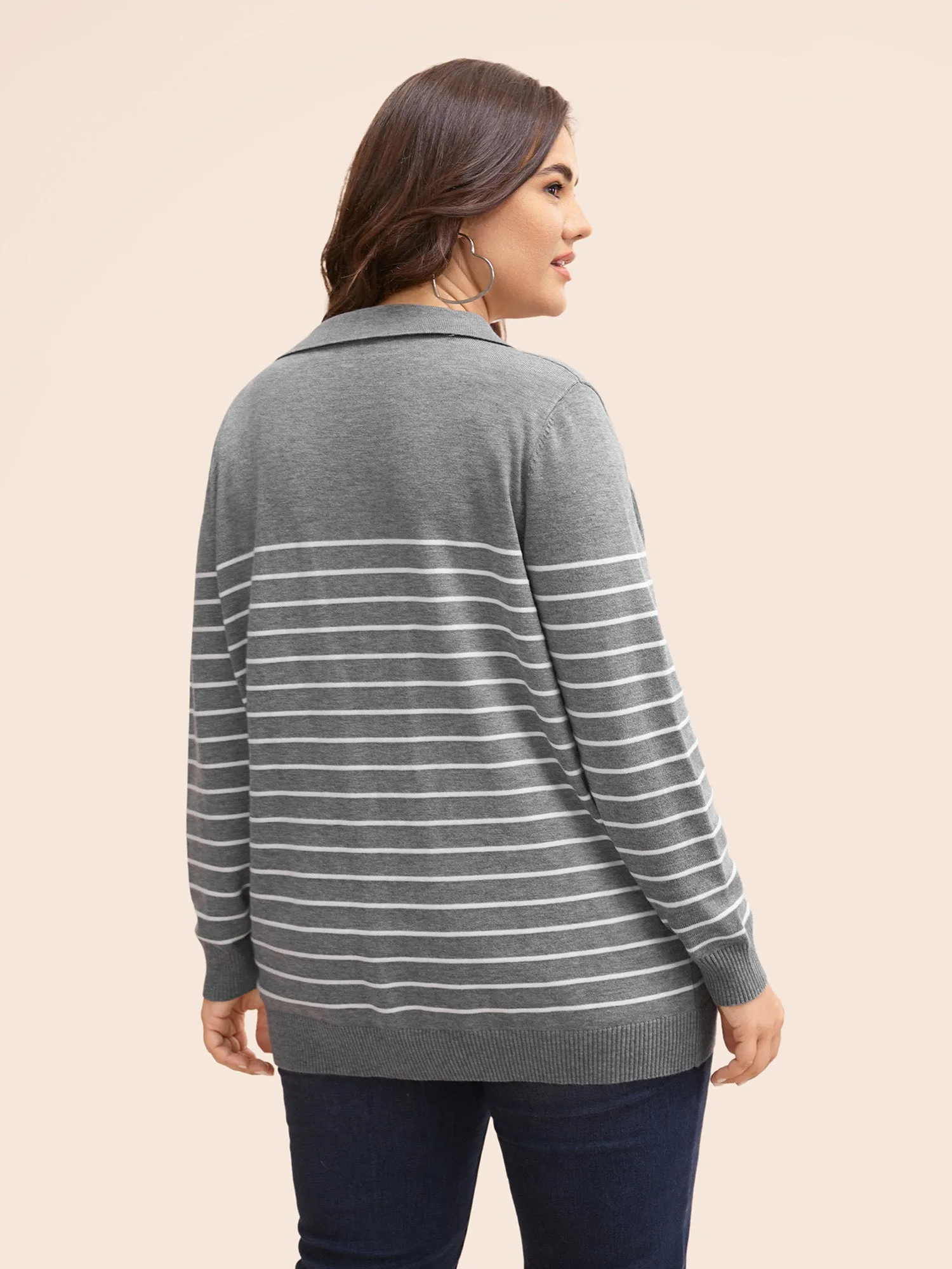 Supersoft Essentials Striped Knit Pullover sold by Bloomchic product image thumbnail 2