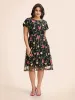 Floral Embroidered Mesh Backless Dress sold by Bloomchic