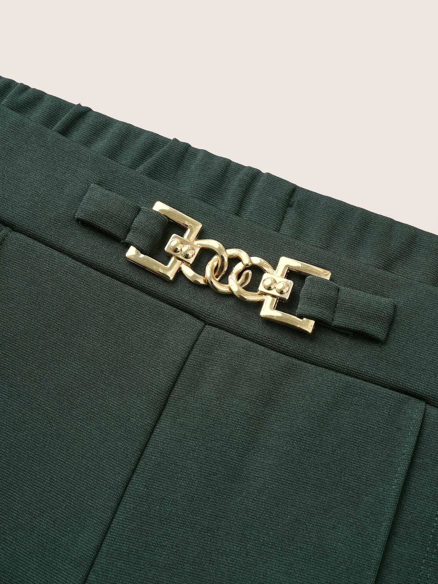 Metal Buckle Detail High Rise Skinny Pants sold by Bloomchic product image thumbnail 5