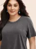 Retro Wash Textured Slim-Fit T-shirt sold by Bloomchic