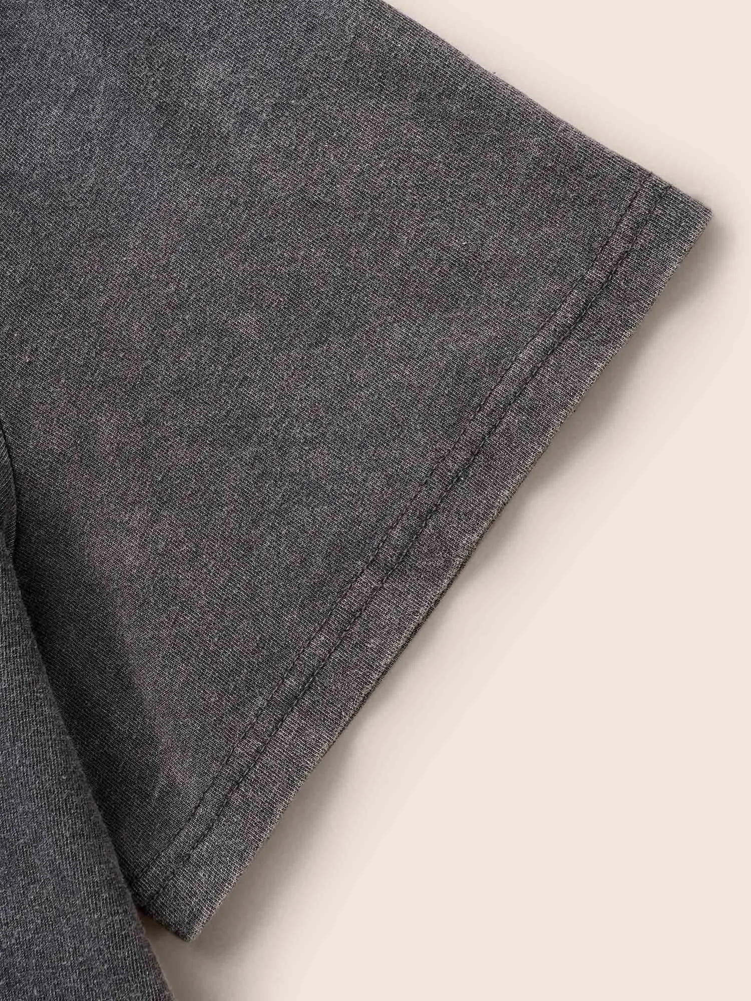 Retro Wash Textured Slim-Fit T-shirt sold by Bloomchic product image thumbnail 5