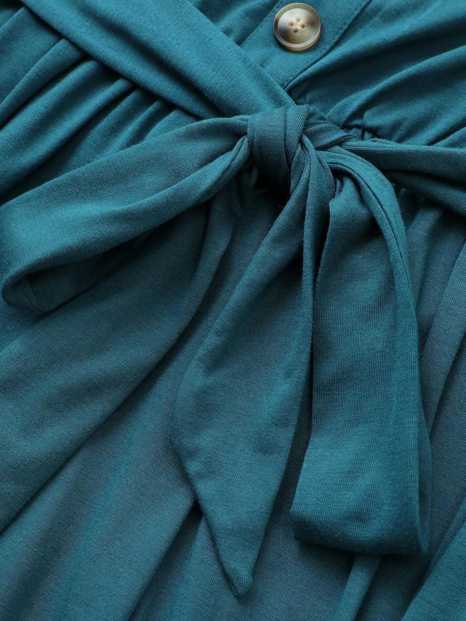 Supersoft Essentials Plain Belted Button Detail Dress sold by Bloomchic product image thumbnail 5