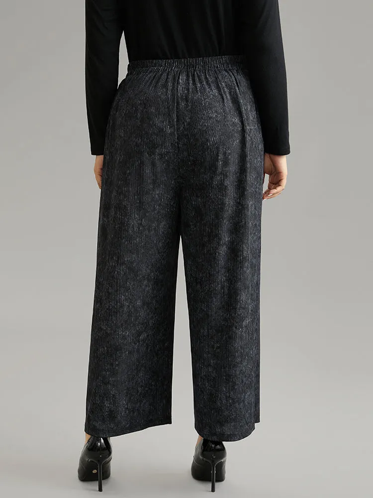 Vintage Heather Elastic Waist Wide Leg Pants sold by Bloomchic product image thumbnail 2