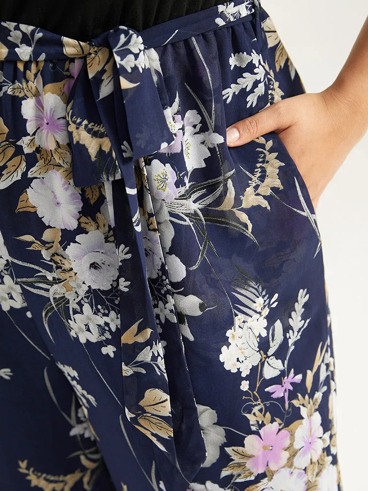 Floral Patchwork Belted Jumpsuit sold by Bloomchic product image thumbnail 5