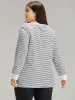 Cotton Striped Striped Sweatshirt sold by Bloomchic