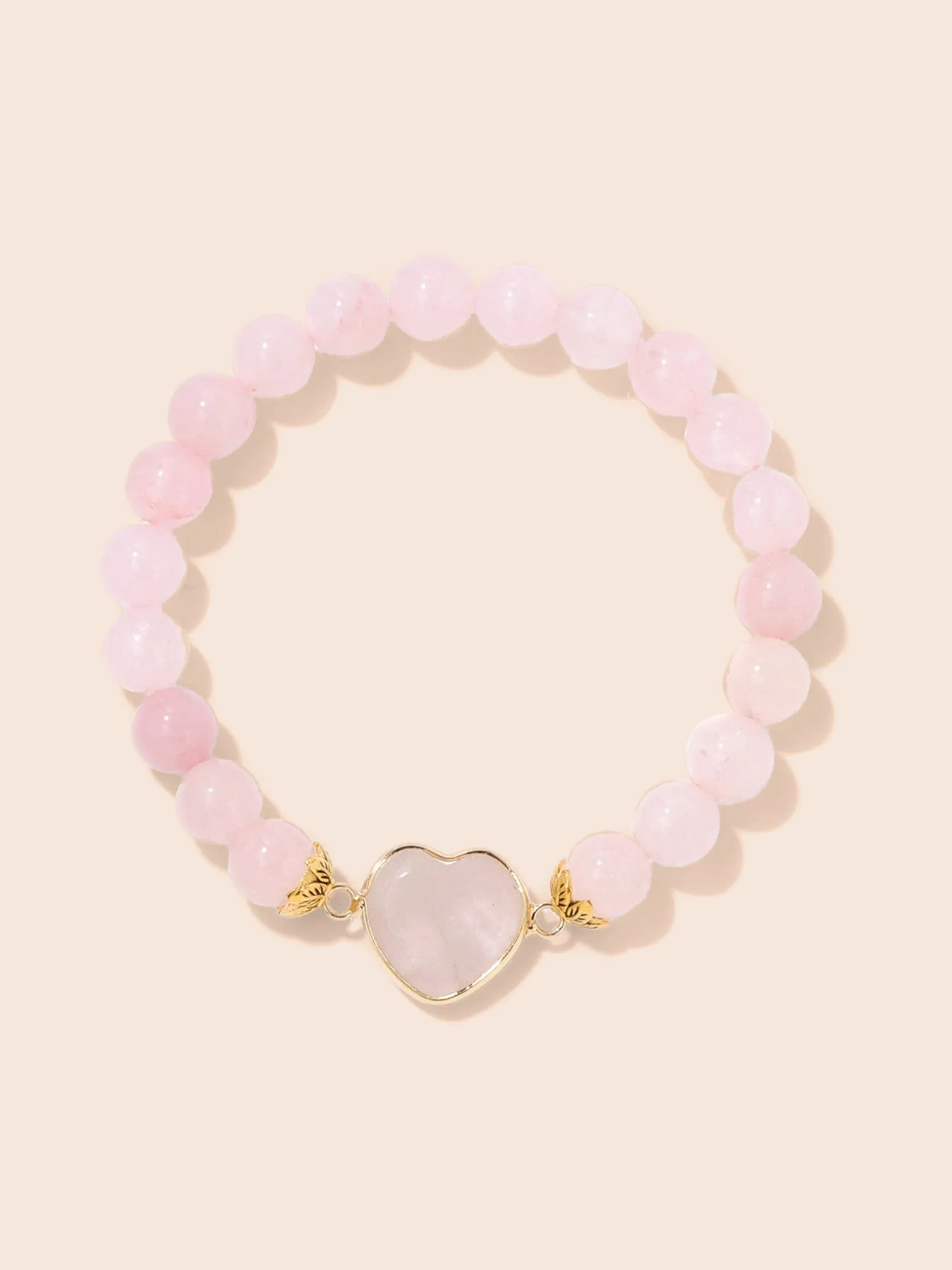 Rose Quartz Love Bracelet sold by Bloomchic