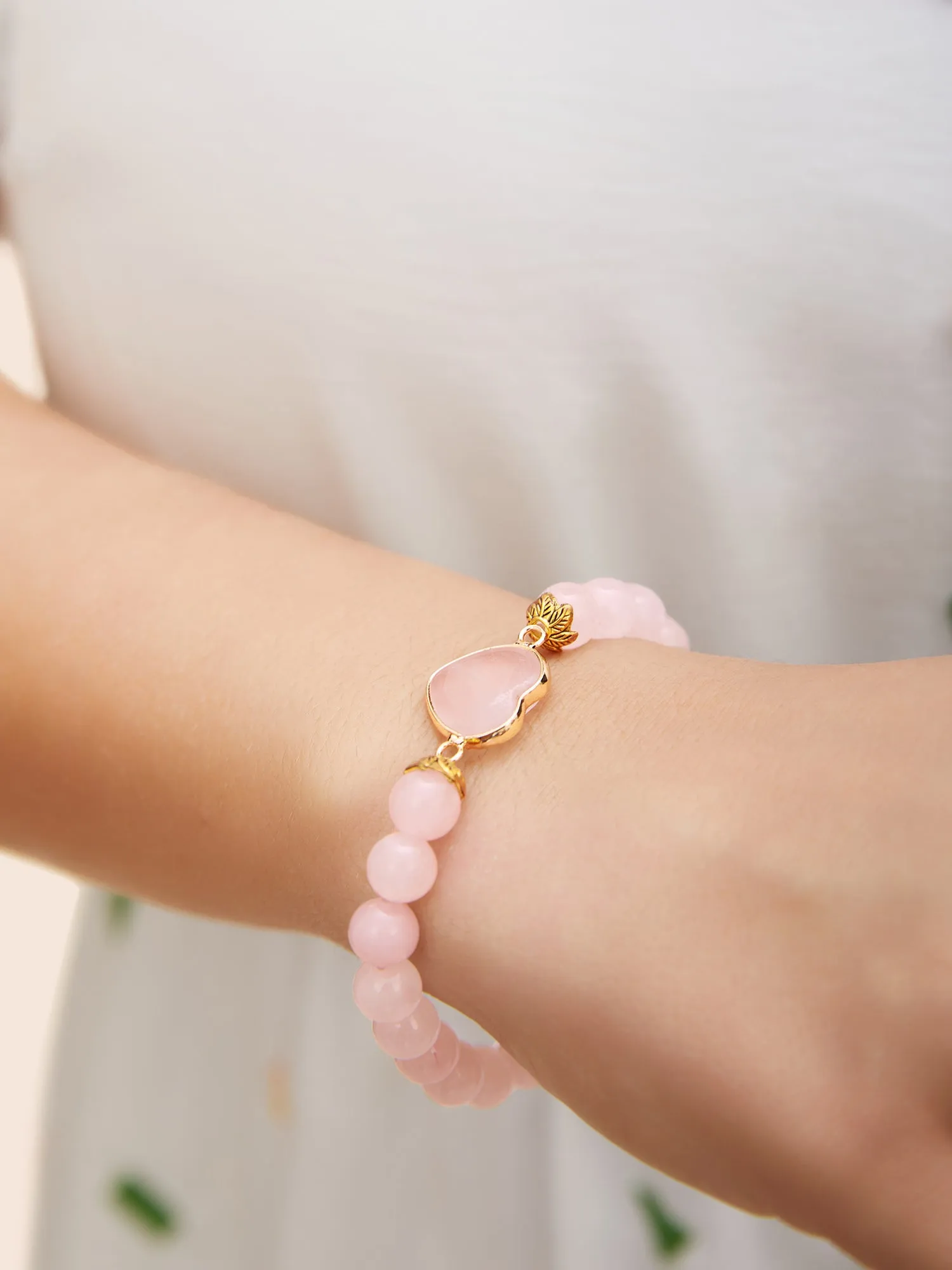 Rose Quartz Love Bracelet sold by Bloomchic product image thumbnail 2