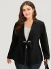 Suit Collar Ties Blazer sold by Bloomchic