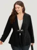 Suit Collar Ties Blazer sold by Bloomchic