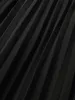 Solid Pleated Elastic Waist Mesh Skirt sold by Bloomchic