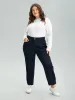 Dark Wash Seam Detail Zipper Jeans sold by Bloomchic