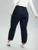 Dark Wash Seam Detail Zipper Jeans sold by Bloomchic