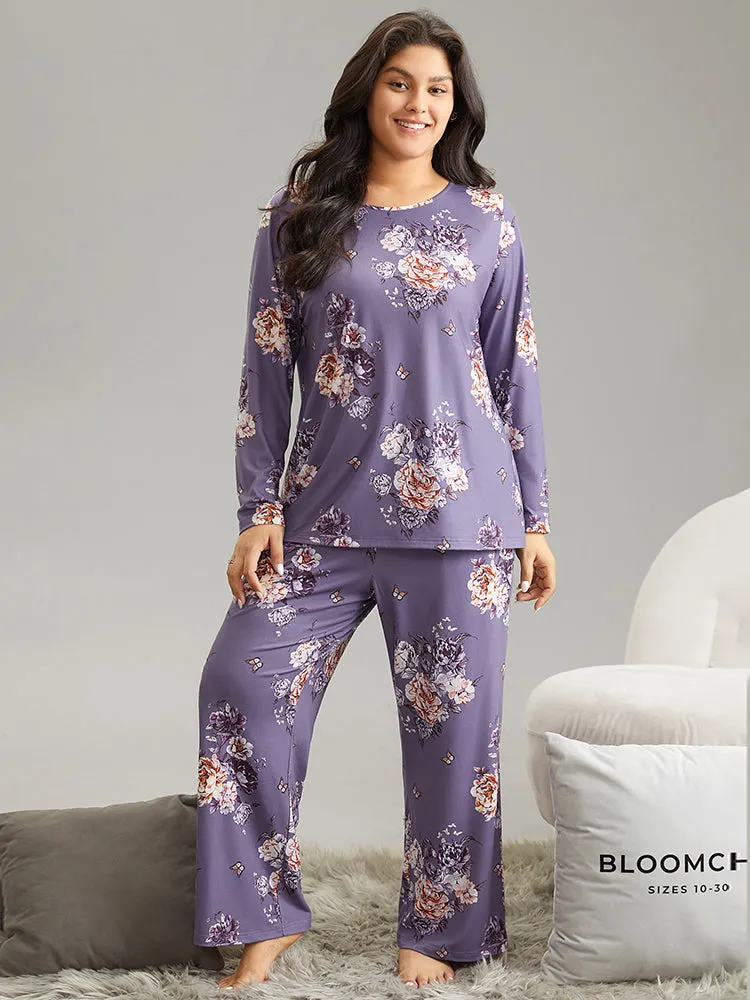 Floral Print Long Sleeve Sleep Top sold by Bloomchic product image thumbnail 3
