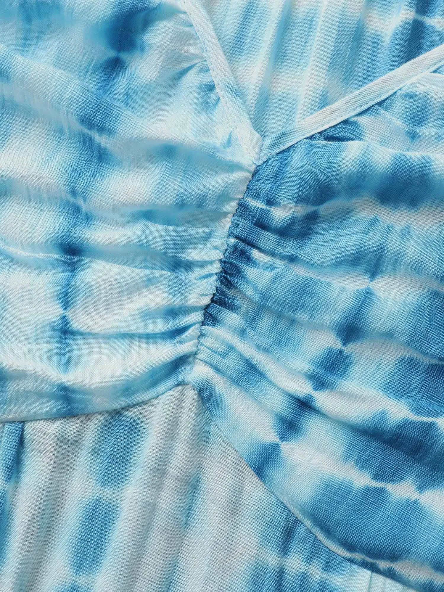 Tie Dye Split Hem Maxi Cami Dress sold by Bloomchic product image thumbnail 5