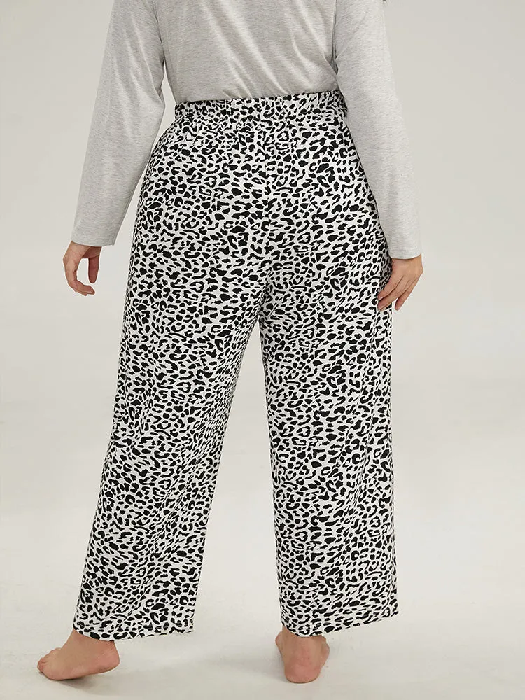 Halloween Leopard Print Elastic Waist Sleep Pants sold by Bloomchic product image thumbnail 2
