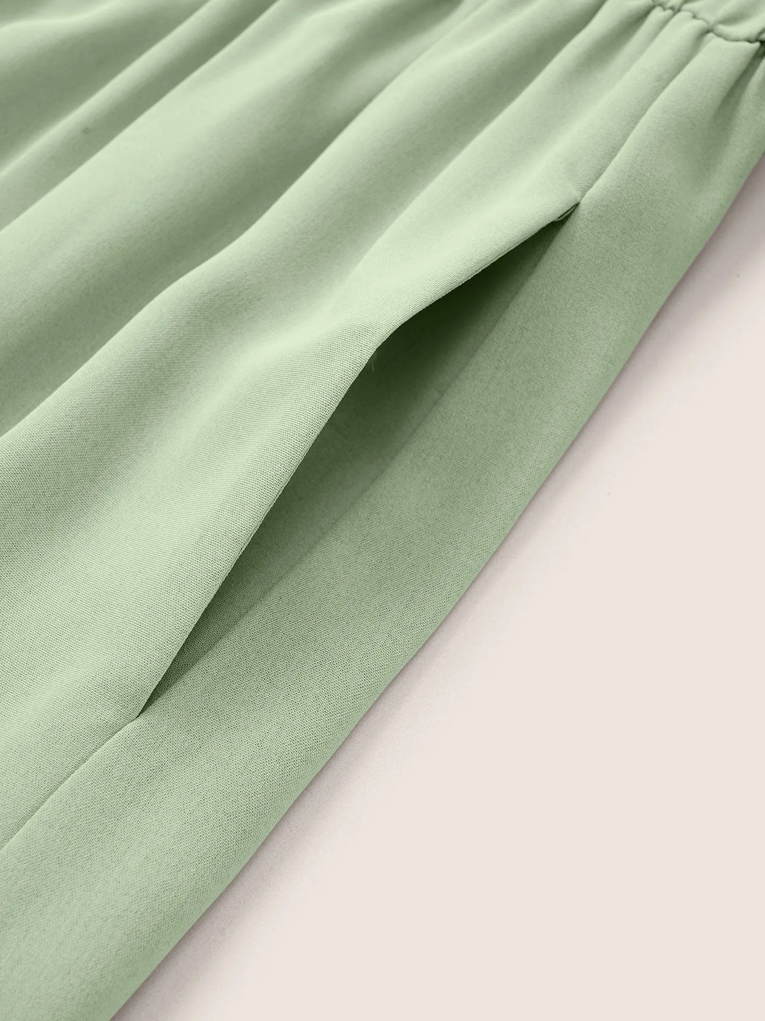 Colorblock Contrast Wrap Elastic Waist Pocket Dress sold by Bloomchic product image thumbnail 5