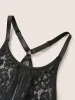 Lace Patchwork Contrast Cut Out Sleep Dress sold by Bloomchic