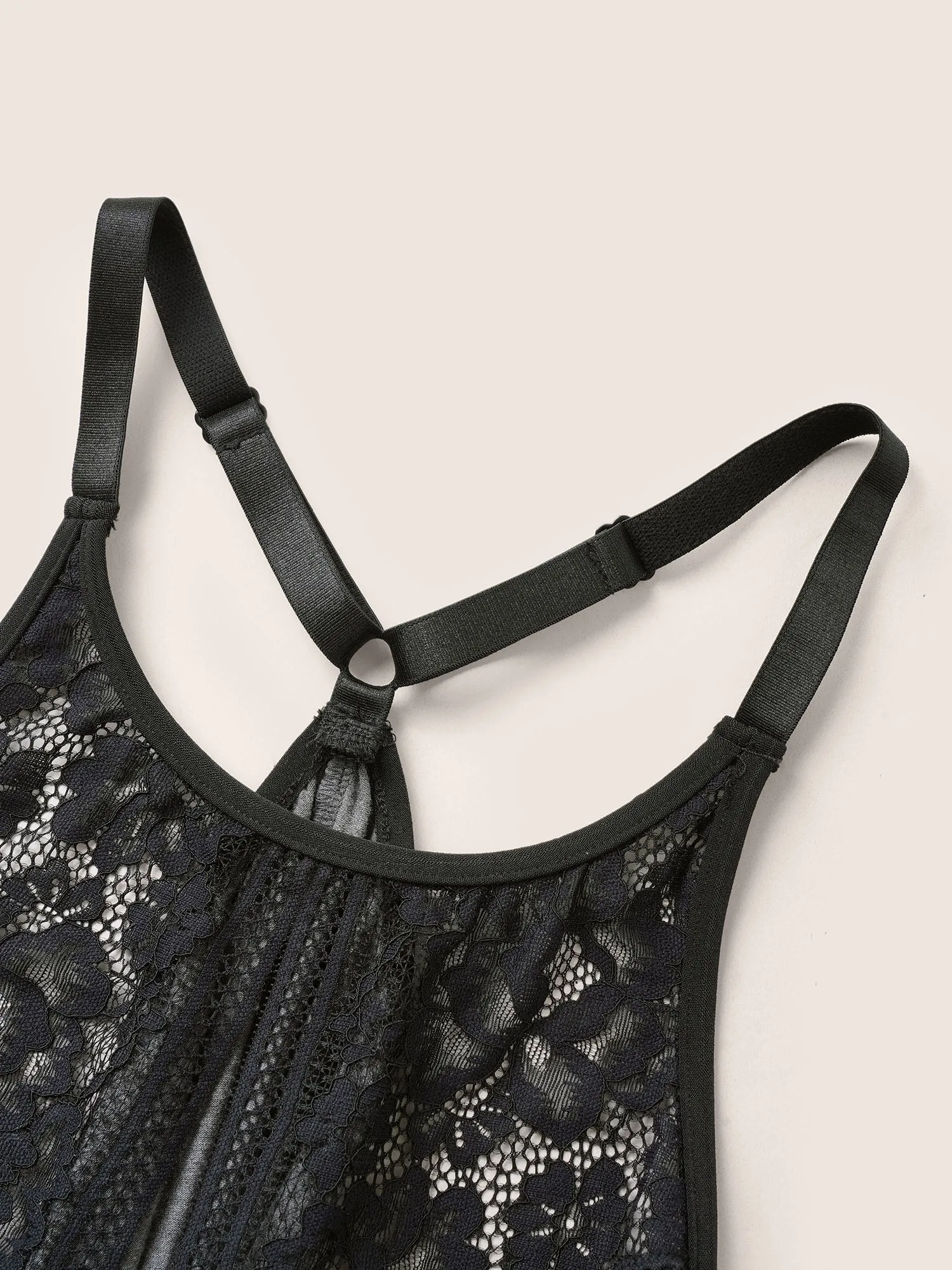 Lace Patchwork Contrast Cut Out Sleep Dress sold by Bloomchic product image thumbnail 5