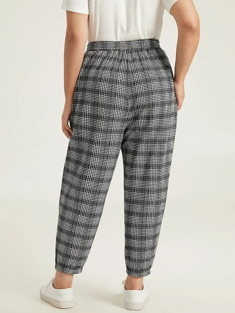 Houndstooth Ties Elastic Waist Sweatpants sold by Bloomchic product image thumbnail 4
