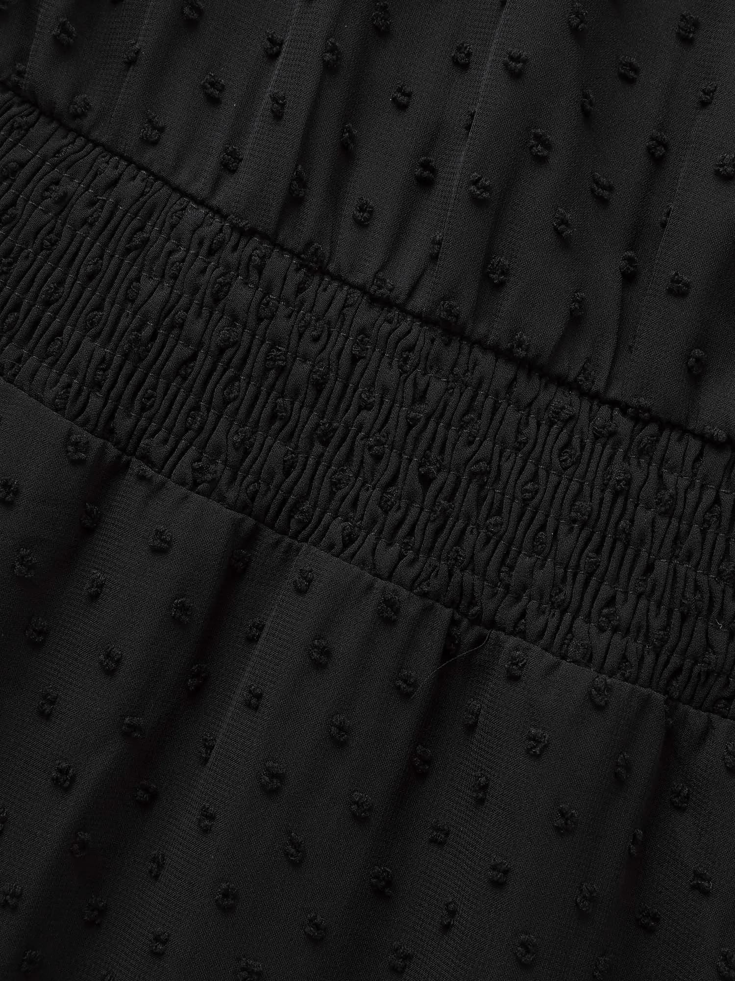 Polka Dot Pocket Mesh Shirred Dress sold by Bloomchic product image thumbnail 5