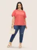 Solid Broderie Anglaise Flutter Sleeve T-shirt sold by Bloomchic