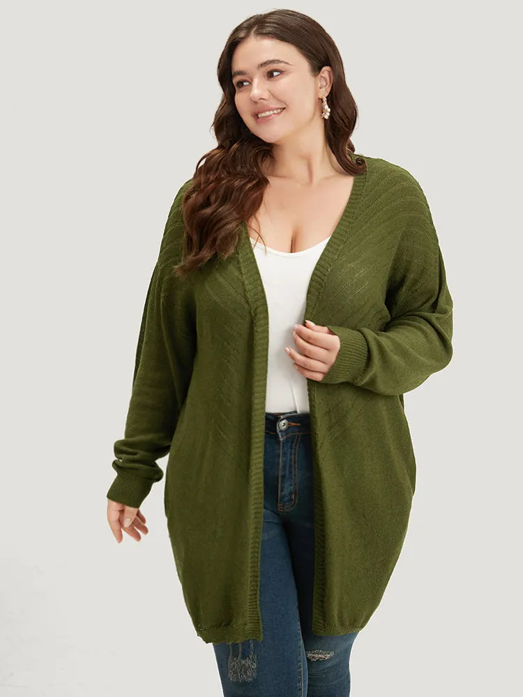 Plain Pocket Open Front Cardigan sold by Bloomchic product image thumbnail 3