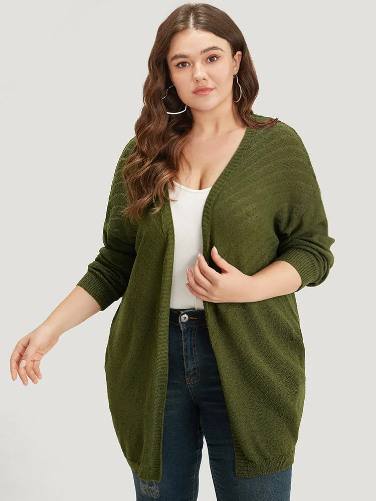 Plain Pocket Open Front Cardigan sold by Bloomchic product image thumbnail 4