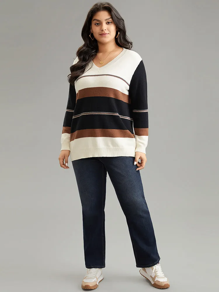 Supersoft Essentials Colorblock Very Stretchy Pullover sold by Bloomchic product image thumbnail 3