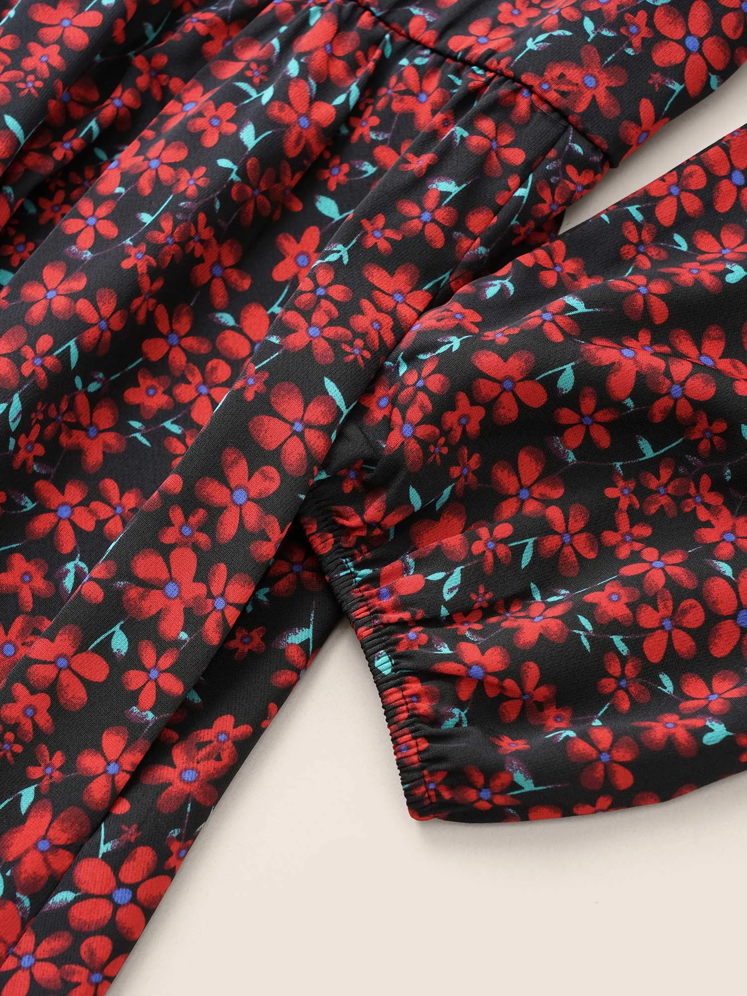 Ditsy Floral Square Neck Split Side Dress sold by Bloomchic product image thumbnail 5