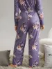 Floral Print Pocket Elastic Waist Sleep Bottom sold by Bloomchic