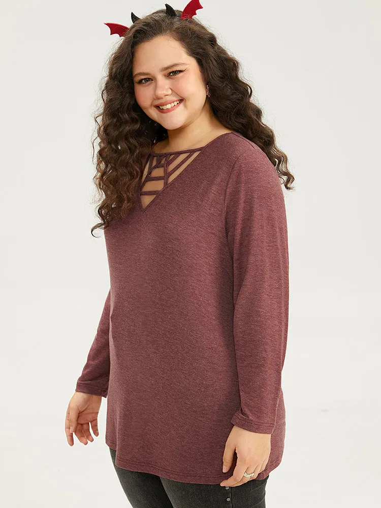 Halloween Plain Cut Out T-shirt sold by Bloomchic product image thumbnail 5