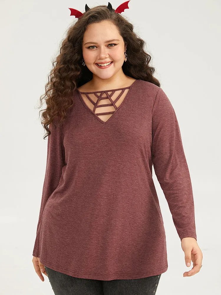 Halloween Plain Cut Out T-shirt sold by Bloomchic product image thumbnail 2