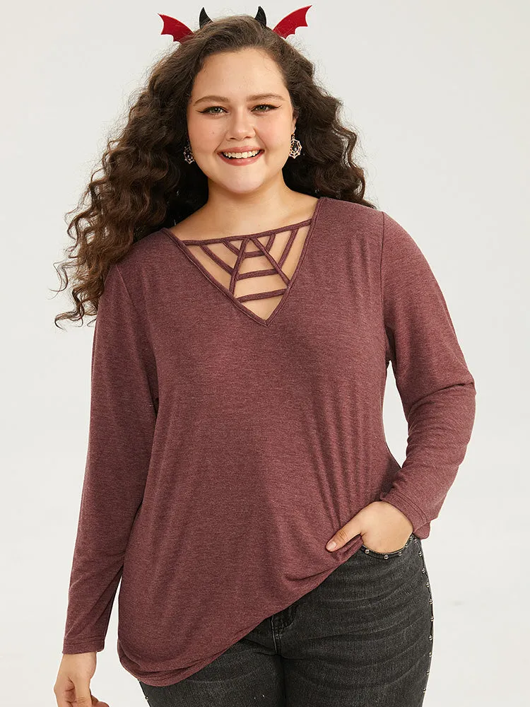 Halloween Plain Cut Out T-shirt sold by Bloomchic product image thumbnail 3