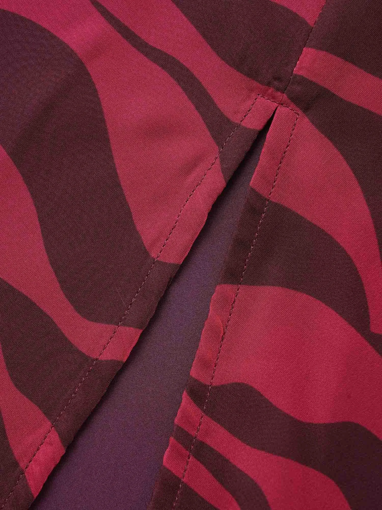 Water Ripple Mesh Split Hem Dress sold by Bloomchic product image thumbnail 5