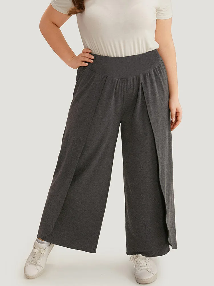 Wideband Waist Tiered Wide Leg Pants sold by Bloomchic