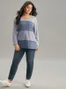 Contrast Heather Patchwork Hollow Out Thick T-shirt sold by Bloomchic