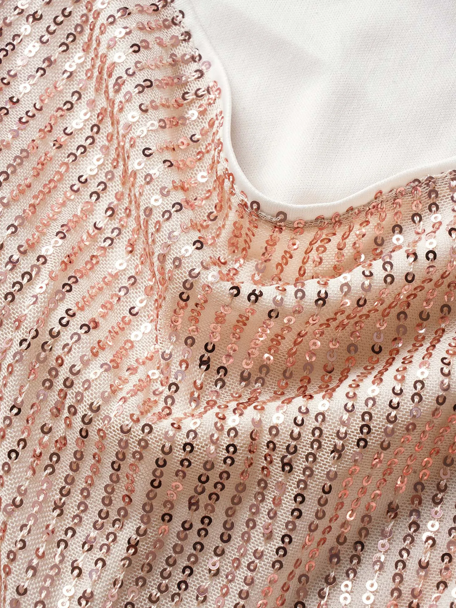 Solid Sequin Cowl Neck Sleeveless Blouse sold by Bloomchic product image thumbnail 5