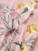 Floral Surplice Neck Pocket Belted Dress sold by Bloomchic