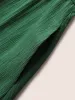 Solid Texture Belted Patchwork Hem Dress sold by Bloomchic
