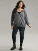 Plain Zipper Drawstring Jacquard Jacket sold by Bloomchic