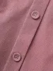 Stretchy Woven Tie Knot Button Detail Blouse sold by Bloomchic