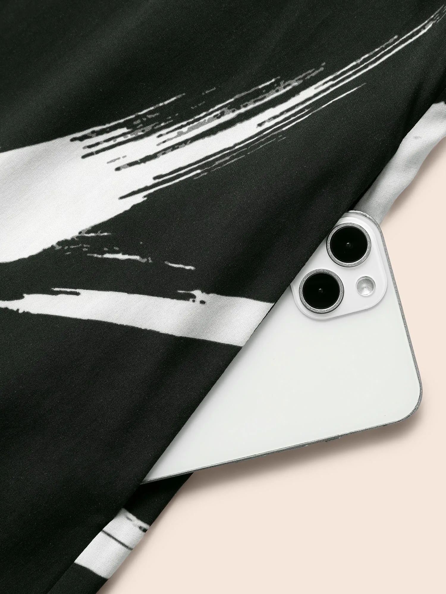 Brush Print Notched Belted Tank Dress sold by Bloomchic product image thumbnail 5