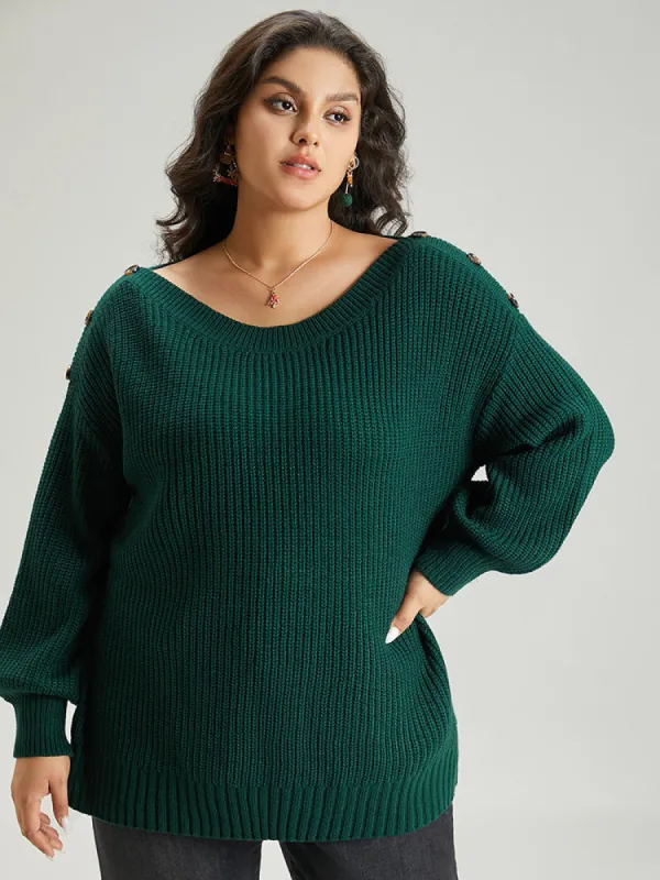 Plain Plisse Lantern Sleeve Pullover sold by Bloomchic