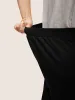 Medium stretch Laser Cut Elastic Waist Pants sold by Bloomchic