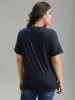 Art & Design Embroidered Crew Neck T-shirt sold by Bloomchic