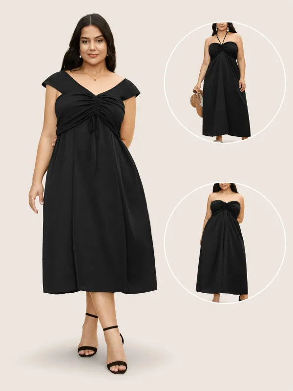 Everywhere Dress - A-Line Monochromatic Dress sold by Bloomchic